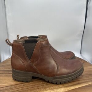 Merrell City Leaf Chelsea Ankle Boots Brown Leather J00920 Women's 8